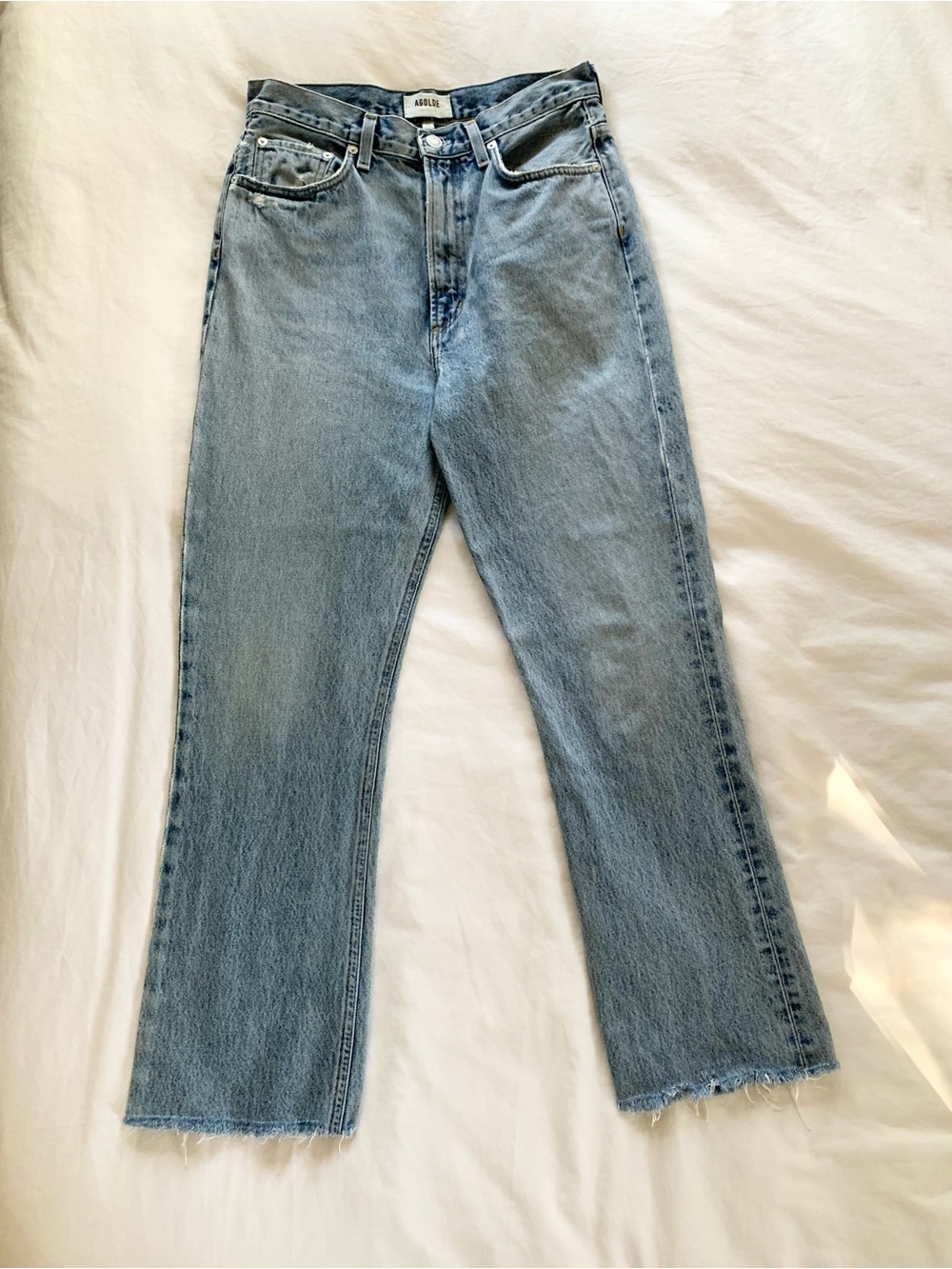 Agolde Light Wash Vintage Boot Cut Jeans - 27
